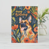 ジャーマンシェパードハッピーバースデー シーズンカード (スタンド正面)