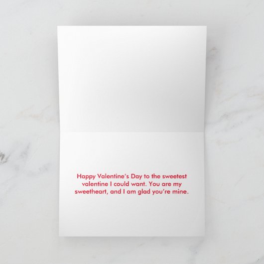 ジャーマンシェパードハートハッピーバレンタインデーカード シーズンカード (内部)