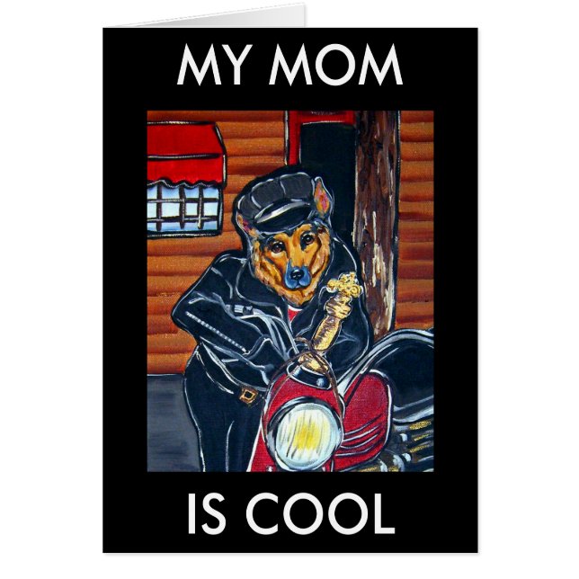 ジャーマンシェパードバイクもしくは自転車に乗る人 (正面)