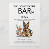 ジャーマンシェパードバー メニュー (正面)