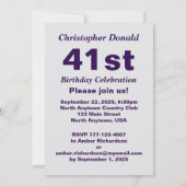 ジャーマンシェパードパパ誕生日パーティー 招待状 (裏面)