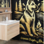 ジャーマンシェパードパパ シャワーカーテン