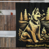 ジャーマンシェパードパパ シャワーカーテン