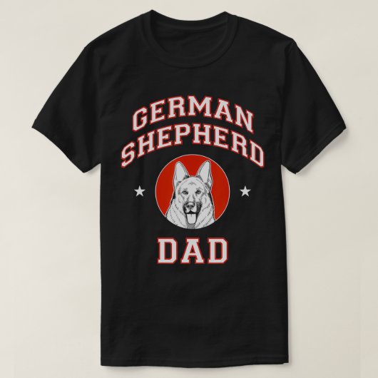 ジャーマンシェパードパパ Tシャツ (デザイン正面)