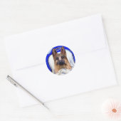 ジャーマンシェパードペットエンジェル ラウンドシール (封筒)