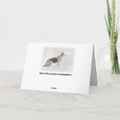 ジャーマンシェパードホリデーグリーティング シーズンカード (裏面)