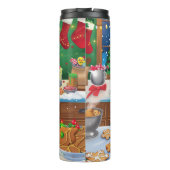ジャーマンシェパードホリデーベーキング:フェスティバルクリスマス タンブラー (裏面)