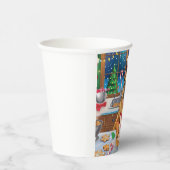 ジャーマンシェパードホリデーベーキング:フェスティバルクリスマス 紙コップ (右)