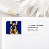 ジャーマンシェパードポートレート ラベル (インサイチュ)