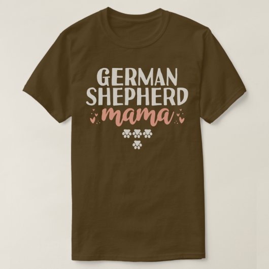 ジャーマンシェパードママギフト Tシャツ (デザイン正面)