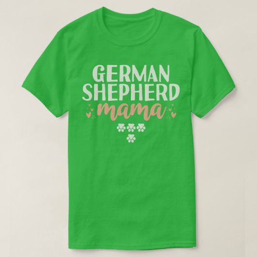 ジャーマンシェパードママギフト Tシャツ (デザイン正面)