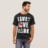 ジャーマンシェパードライブラブバーク Tシャツ (正面フル)