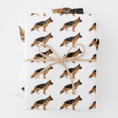 ジャーマンシェパードラッピング紙 ラッピングペーパーシート (インサイチュ)