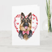 ジャーマンシェパードヴァレンティーンズデイラブカスタムハート シーズンカード (正面)