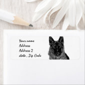 ジャーマンシェパード住所 シール (インサイチュ)