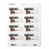 ジャーマンシェパード住所 シール (フルシート)