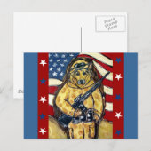 ジャーマンシェパード兵士 ポストカード (正面/裏面)