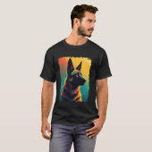 ジャーマンシェパード好きな人 犬好き ペットオーナー 男女兼用 Tシャツ (正面フル)