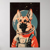 ジャーマンシェパード宇宙飛行士ポスター ジャーマンシェパード ポスター (正面)