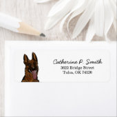 ジャーマンシェパード差出人住所 ラベル (インサイチュ)