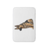 ジャーマンシェパード座 バスマット (正面縦)