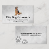 ジャーマンシェパード座 |犬 名刺 (正面/裏面)