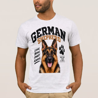 ジャーマンシェパード愛好家のためのTシャツ Tシャツ