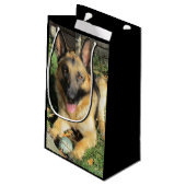 ジャーマンシェパード抱き枕 スモールペーパーバッグ (裏面アングル)