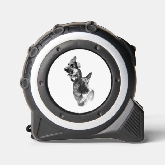 ジャーマンシェパード木炭2 – ボタン メジャー (正面)