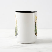 ジャーマンシェパード水のお洒落色 ツートーンマグカップ (中央)