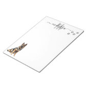 ジャーマンシェパード水彩画パーソナライズされた像 ノートパッド (アングル)