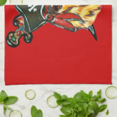 ジャーマンシェパード海賊 キッチンタオル (折り畳み)