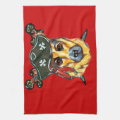 ジャーマンシェパード海賊 キッチンタオル (縦)