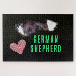 ジャーマンシェパード無地のアイズカラー1000ピースジグサ ジグソーパズル