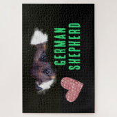 ジャーマンシェパード無地のアイズカラー1000ピースジグサ ジグソーパズル (縦)