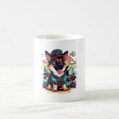 ジャーマンシェパード犬の海賊 コーヒーマグカップ (中央)