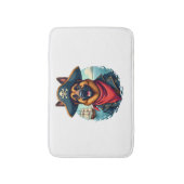 ジャーマンシェパード犬の海賊 バスマット (正面縦)