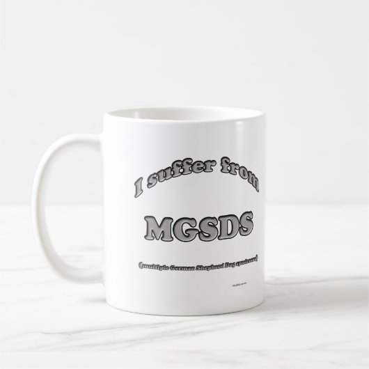 ジャーマンシェパード症候群 コーヒーマグカップ (左)