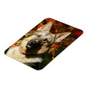 ジャーマンシェパード紅葉 マグネット (左側)