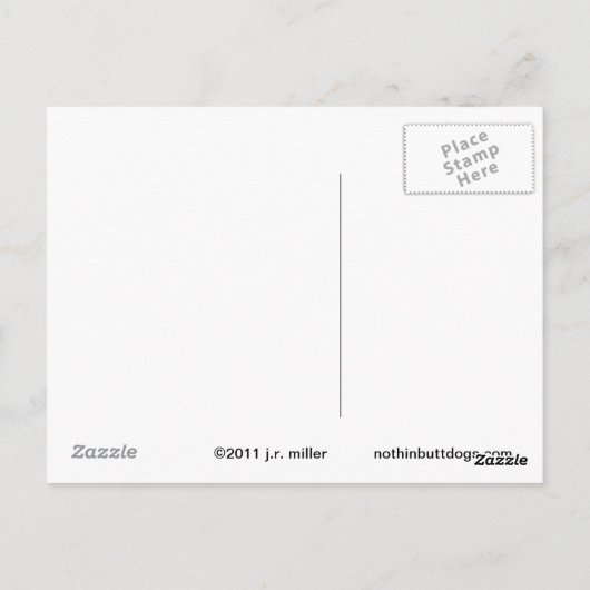 ジャーマンシェパード誕生日はがき ポストカード (裏面)