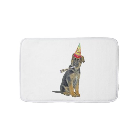 ジャーマンシェパード誕生日 バスマット (正面)