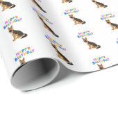 ジャーマンシェパード誕生日 ラッピングペーパー (ロールコーナー)