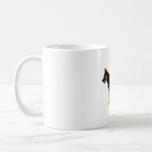 ジャーマンシェパード赤黒ブランケット コーヒーマグカップ