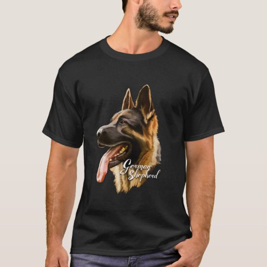 ジャーマンシェパード鋭い犬s犬Tシャツギフト Tシャツ (正面)