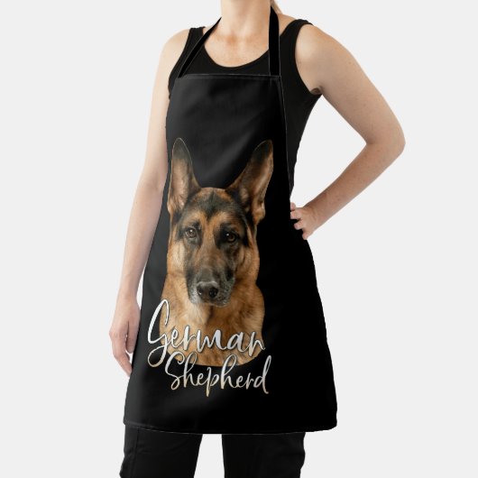 ジャーマンシェパード鋭い犬Tシャツギフト エプロン (インサイチュ)