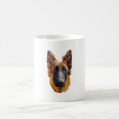 ジャーマンシェパード かわいい子犬 コーヒーマグカップ (中央)