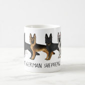 ジャーマンシェパード かわいい犬 ジャーマンシェパード大好き コーヒーマグカップ (中央)