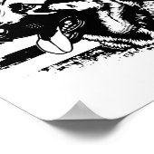 ジャーマンシェパード アメリカ国旗 サングラス 愛国的な 4日 の ポスター (角)