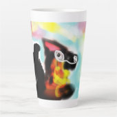 ジャーマンシェパード カラフル カフェラテマグ (正面)