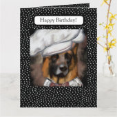 ジャーマンシェパード カード (黄色い花)